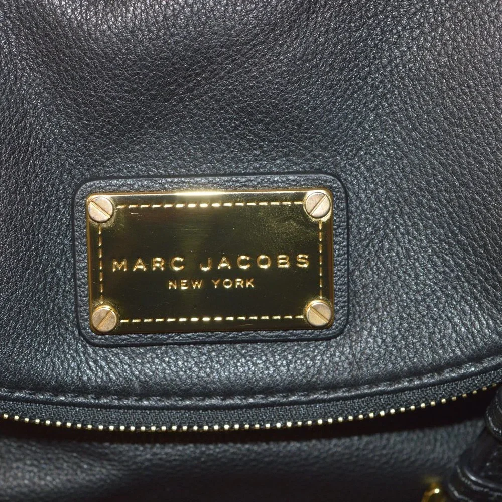 New Marc Jacobs New York Black Italian Leather Crossbody Bag NWT - Picture 7 of 12